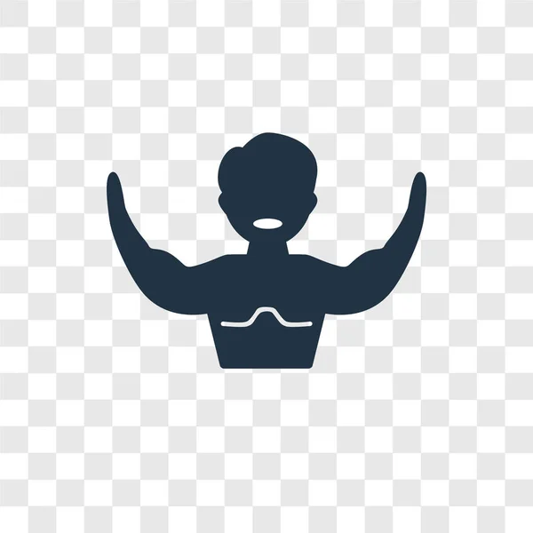 Saydam Arka Plan Üzerinde Gücü Şeffaflık Logo Kavramı Izole Güç — Stok Vektör