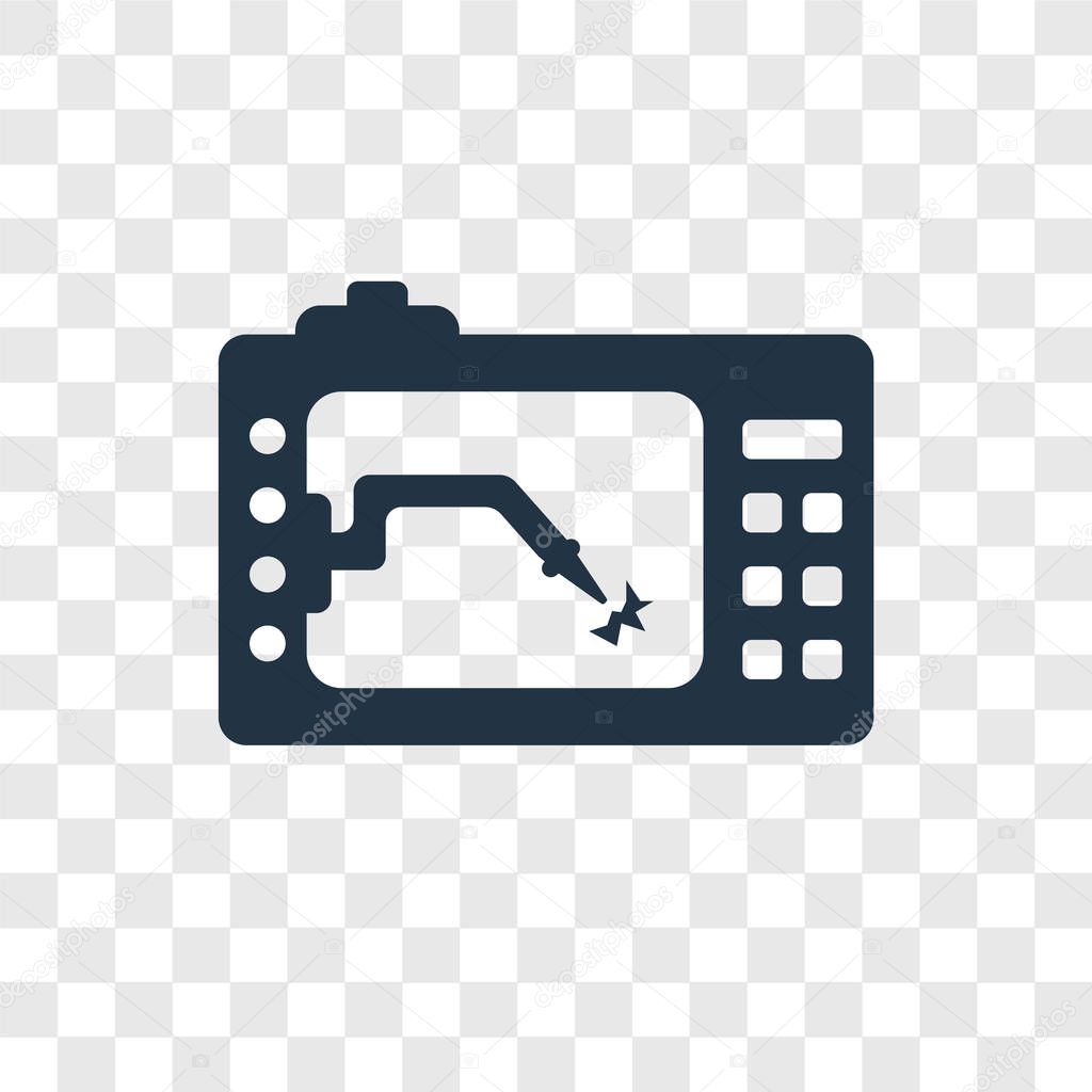 Lathe machine vector icon isolated on transparent background, Lathe machine transparency logo concept