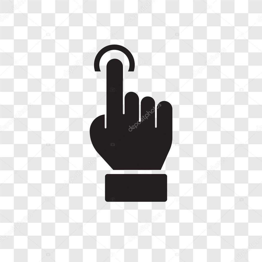 Clicker vector icon isolated on transparent background, Clicker transparency logo concept