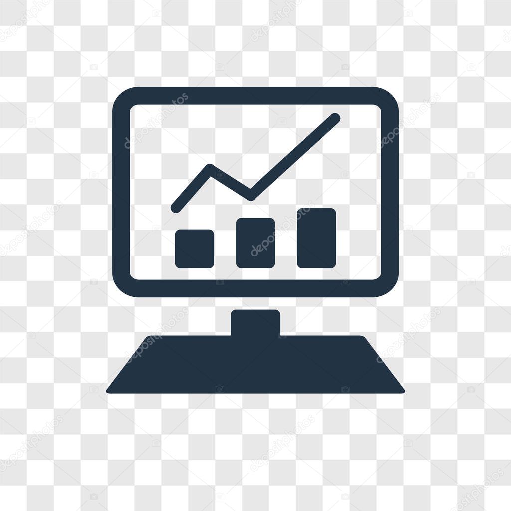 Website vector icon isolated on transparent background, Website transparency logo concept