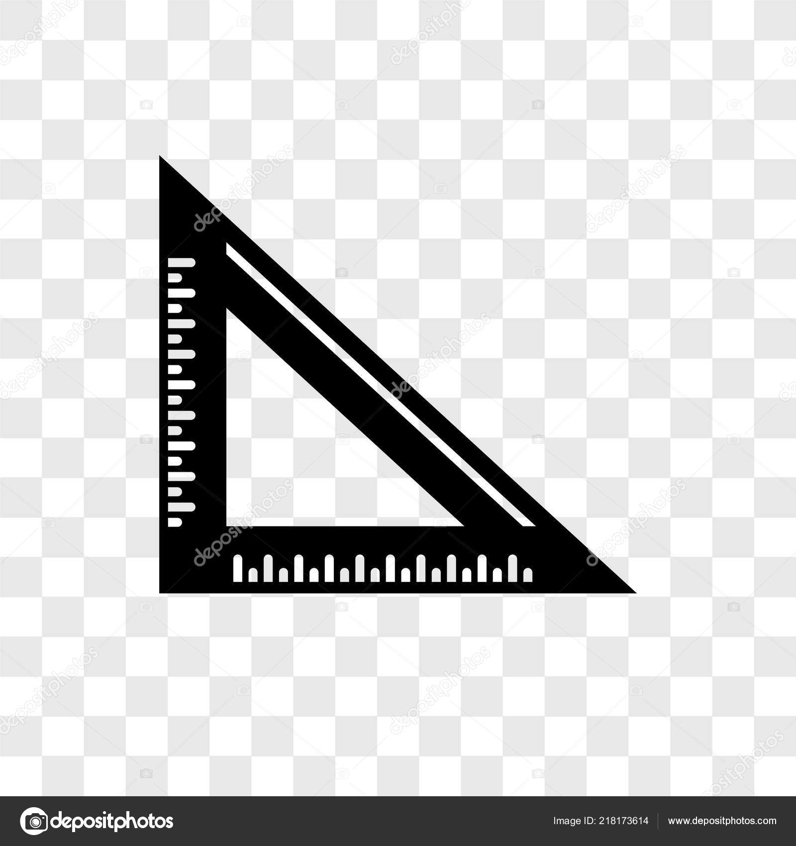 Set Square Vector Icon Isolated Transparent Background Set