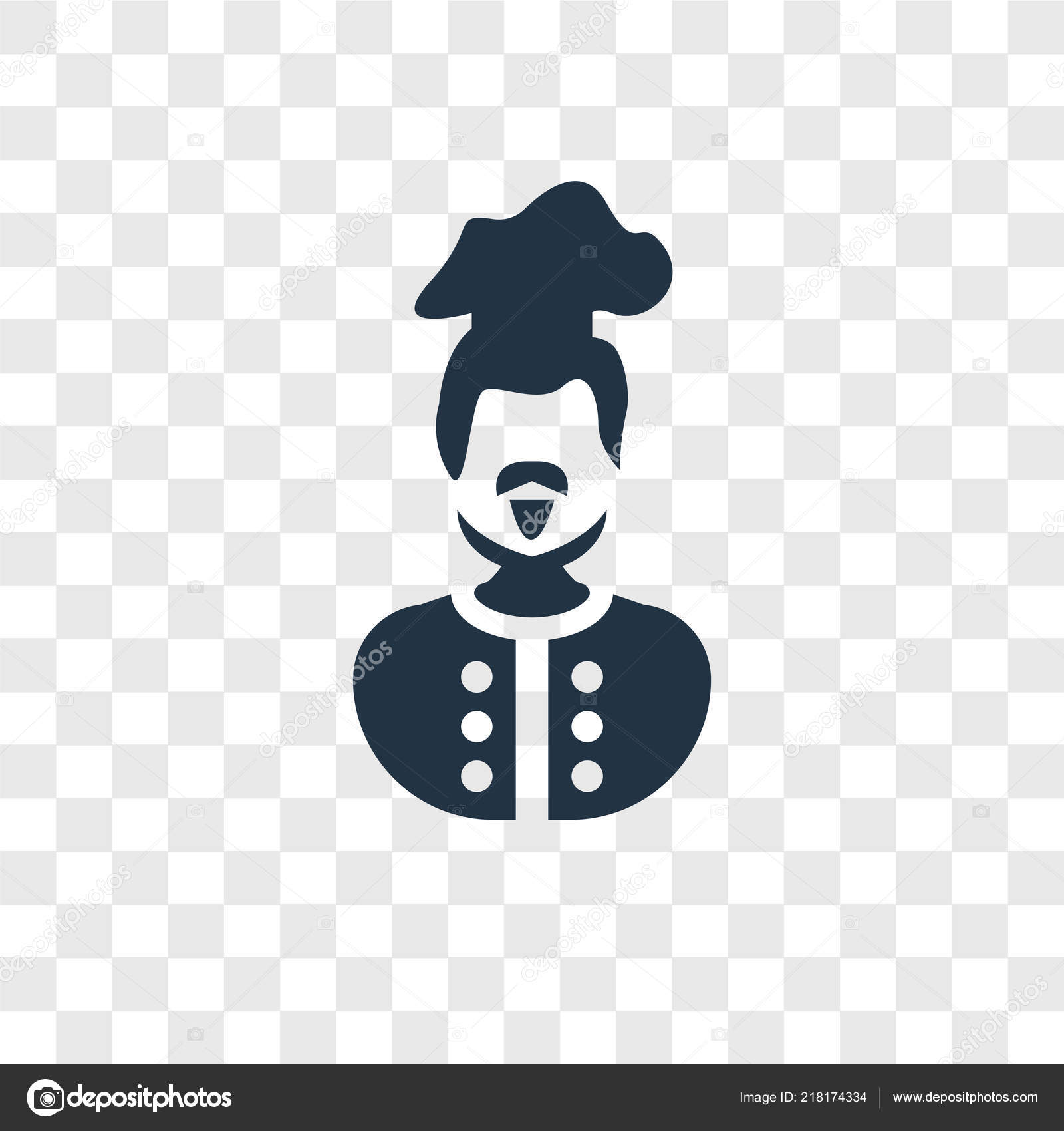 Chef Vector Icon Isolated Transparent Background Chef Transparency