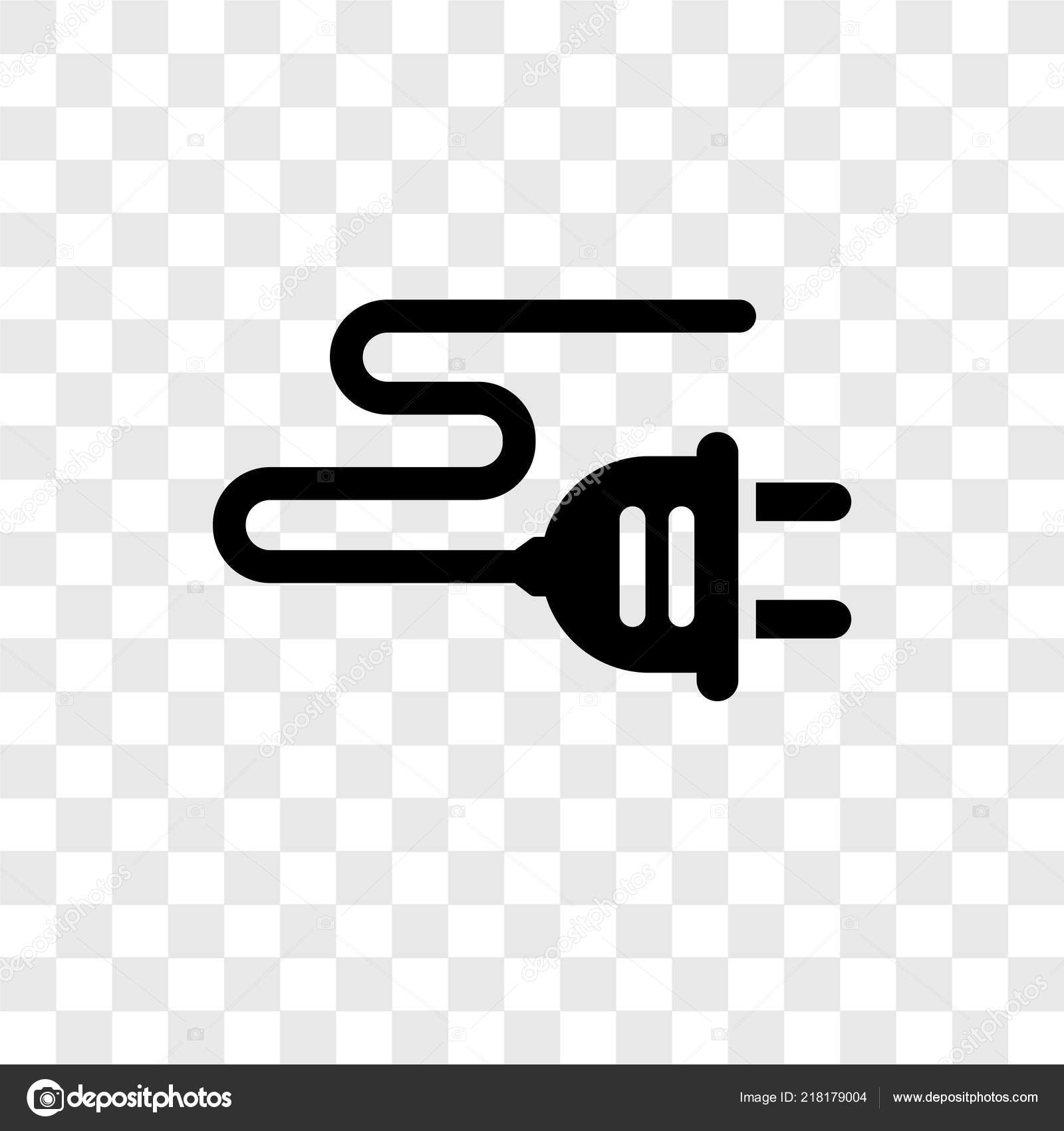 Plug Icon Trendy Design Style Plug Icon Isolated Transparent Background Vector Image By C Topvectorstock Vector Stock