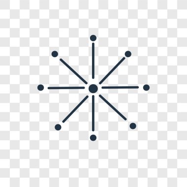 Saydam arka plan üzerinde Fireworks şeffaflık logo kavramı izole fireworks vektör simgesi