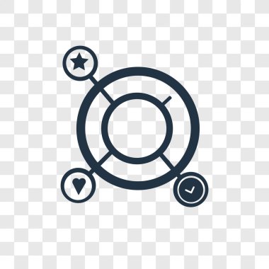 Saydam arka plan üzerinde gol şeffaflık logo kavramı izole gol vektör simgesi