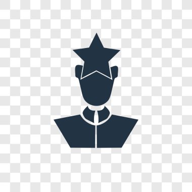 Saydam arka plan üzerinde başarı şeffaflık logo kavramı izole başarı vektör simgesi