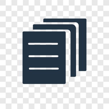 Saydam arka plan üzerinde dosya şeffaflık logo kavramı izole dosya vektör simgesi