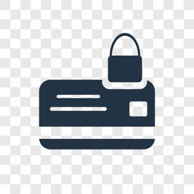 Saydam arka plan üzerinde şeffaflık logo kavramı alışveriş güvenli izole Alışveriş vektör simge güvenli