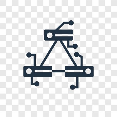 Saydam arka plan üzerinde sunucu şeffaflık logo kavramını izole sunucu vektör simgesi