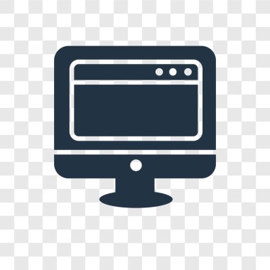 Saydam arka plan üzerinde tarayıcılar şeffaflık logo kavramı izole tarayıcılar vektör simgesi