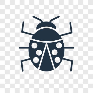 Saydam arka plan üzerinde hata şeffaflık logo kavramı izole hata vektör simgesi