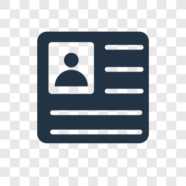 Saydam arka plan üzerinde profil şeffaflık logo kavramı izole profil vektör simgesi