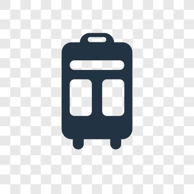 Saydam arka plan üzerinde sırt çantası şeffaflık logo kavramı izole sırt çantası vektör simgesi