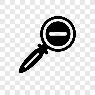 Zoom şeffaf arka plan üzerinde izole vektör simge şeffaflık logo kavramı Zoom