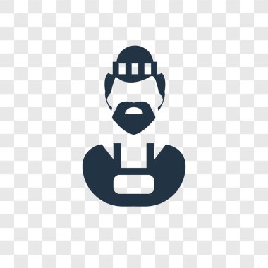 Saydam arka plan üzerinde hırsız şeffaflık logo kavramı izole hırsız vektör simgesi