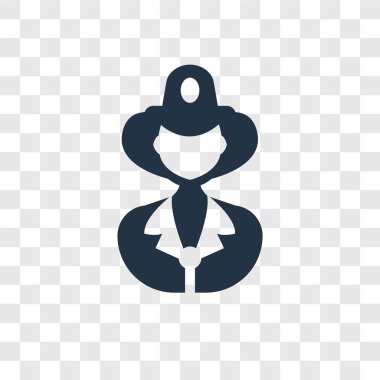 Saydam arka plan üzerinde itfaiyeci şeffaflık logo kavramı izole itfaiyeci vektör simgesi