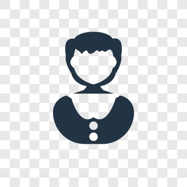 Saydam arka plan üzerinde katip şeffaflık logo kavramı izole katip vektör simgesi