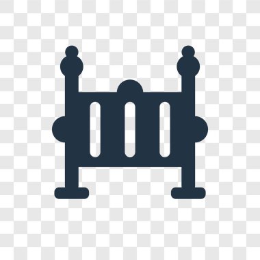 Saydam arka plan üzerinde beşik şeffaflık logo kavramı izole beşik vektör simgesi