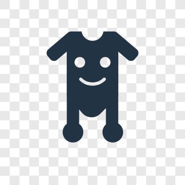 Bebek giysileri şeffaf arka plan üzerinde bebek giysileri şeffaflık logo kavramı izole simge vektör