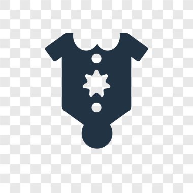 Bebek giysileri şeffaf arka plan üzerinde bebek giysileri şeffaflık logo kavramı izole simge vektör