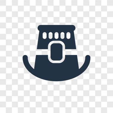 Saydam arka plan üzerinde hacı şeffaflık logo kavramı izole hacı vektör simgesi