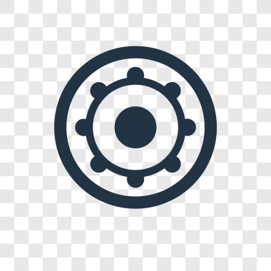 Saydam arka plan üzerinde güneş şeffaflık logo kavramı izole güneş vektör simgesi