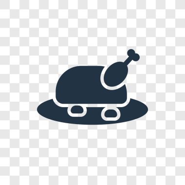 Saydam arka plan üzerinde Şükran günü şeffaflık logo kavramı izole Şükran vektör simgesi