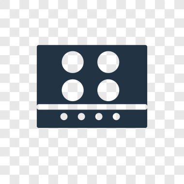 Soba vektör simgesi üzerinde şeffaf arka plan izole, şeffaflık logo kavramı soba