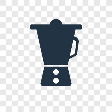 Saydam arka plan üzerinde Mikser şeffaflık logo kavramı izole Mikser vektör simgesi