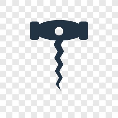 Saydam arka plan üzerinde şişe açacağı şeffaflık logo kavramı izole şişe açacağı vektör simgesi