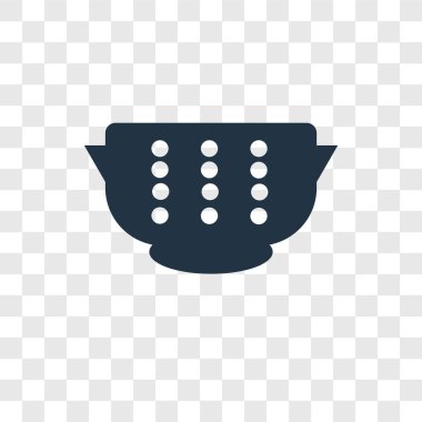 Saydam arka plan üzerinde süzgeç şeffaflık logo kavramı izole süzgeç vektör simgesi