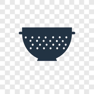 Saydam arka plan üzerinde süzgeç şeffaflık logo kavramı izole süzgeç vektör simgesi