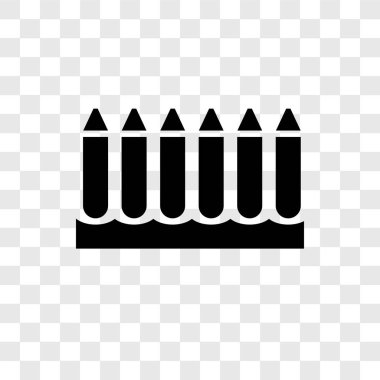 Saydam arka plan üzerinde mum boya şeffaflık logo kavramı izole mum boya vektör simgesi