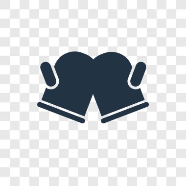 modaya uygun bir tasarım tarzı mitten simgesi. saydam arka plan üzerinde izole mitten simgesi. mitten vektör simgesi basit ve modern düz simgesi web sitesi, mobil, logo, app, UI. mitten simge vektör çizim, Eps10.