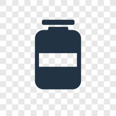 modaya uygun bir tasarım tarzı kavanoz simgesi. saydam arka plan üzerinde izole kavanoz simgesi. kavanoz vektör simgesi basit ve modern düz simgesi web sitesi, mobil, logo, app, UI. simge vektör çizim, Eps10 kavanoz.
