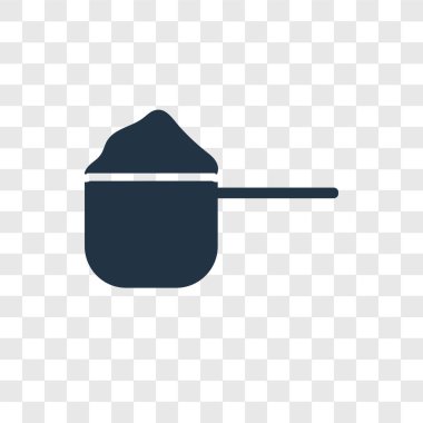 modaya uygun bir tasarım tarzı kepçe simgesi. Kepçe simgesi üzerinde şeffaf arka plan izole. Kepçe vektör simgesi basit ve modern düz simgesi web sitesi, mobil, logo, app, UI. Kepçe simge vektör çizim, Eps10.