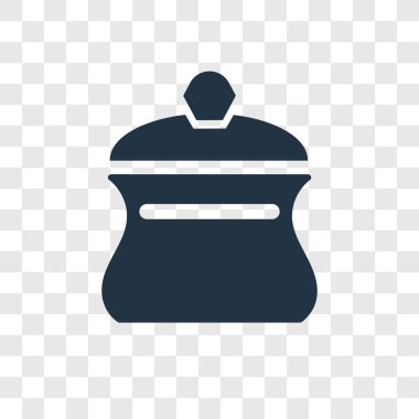 modaya uygun bir tasarım tarzı pot simgesi. saydam arka plan üzerinde izole pot simgesi. pot vektör simgesi basit ve modern düz simgesi web sitesi, mobil, logo, app, UI. pot simge vektör çizim, Eps10.