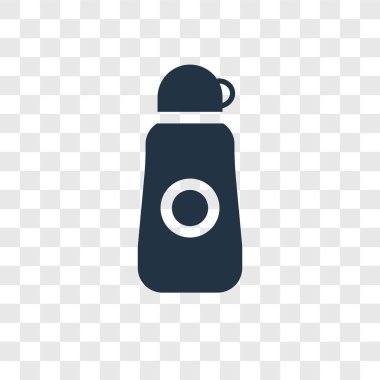 modaya uygun bir tasarım tarzı termo simgesi. Termo simgesi üzerinde şeffaf arka plan izole. Termo vektör simgesi basit ve modern düz simgesi web sitesi, mobil, logo, app, UI. Termo simge vektör çizim, Eps10.