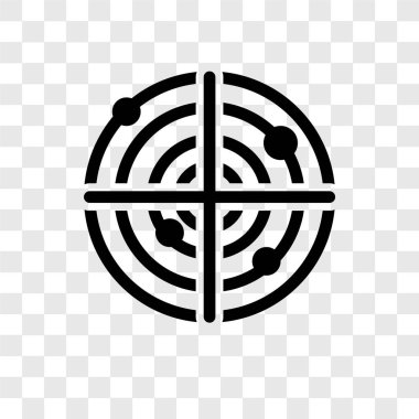 modaya uygun bir tasarım tarzı radar simgesi. radar simgesi üzerinde şeffaf arka plan izole. Radar vektör simgesi basit ve modern düz simgesi web sitesi, mobil, logo, app, UI. Radar simge vektör çizim, Eps10.