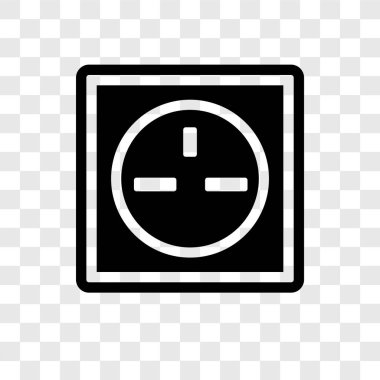 modaya uygun bir tasarım tarzı soket simgesi. soket simgesi üzerinde şeffaf arka plan izole. soket vektör simgesi basit ve modern düz simgesi web sitesi, mobil, logo, app, UI. soket simge vektör çizim, Eps10.