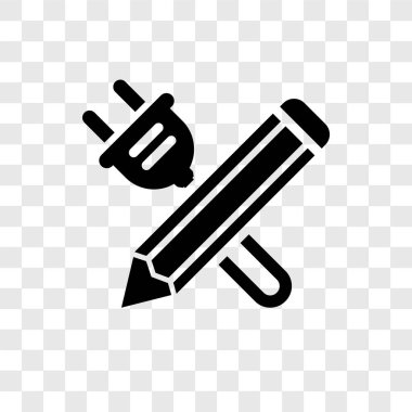 modaya uygun bir tasarım tarzı kurşun kalem simgesini. saydam arka plan üzerinde izole kalem simgesini. kalem vektör simgesi basit ve modern düz simgesi web sitesi, mobil, logo, app, UI. kalem simge vektör çizim, Eps10.