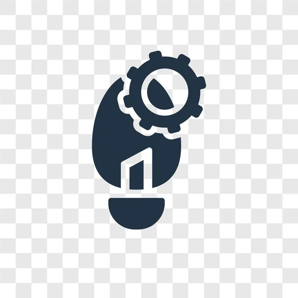 Idee Vektor Symbol Isoliert Auf Transparentem Hintergrund Idee Transparenz Logo — Stockvektor