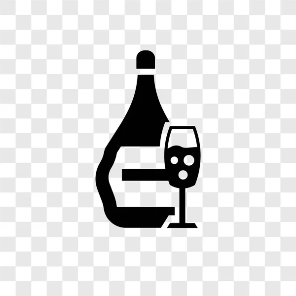 Icono Vector Cognac Aislado Sobre Fondo Transparente Concepto Logotipo Transparencia — Archivo Imágenes Vectoriales