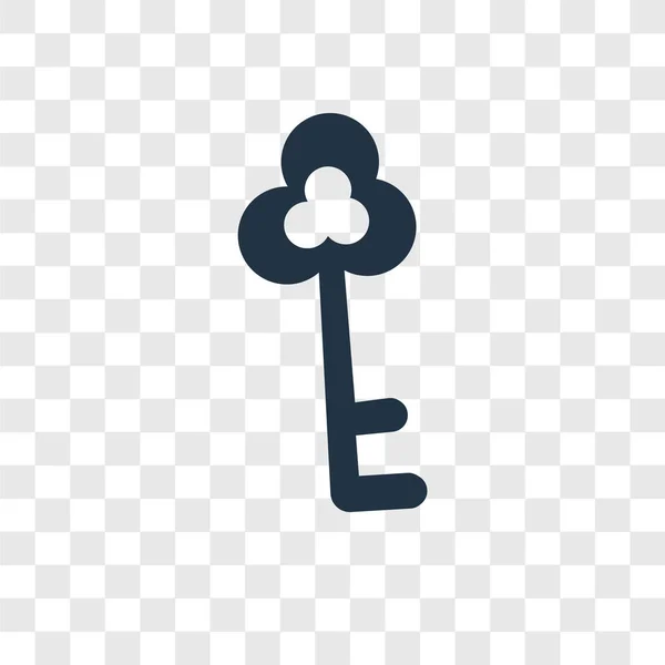 Schlüsselvektorsymbol Isoliert Auf Transparentem Hintergrund Schlüsseltransparenz Logo Konzept — Stockvektor