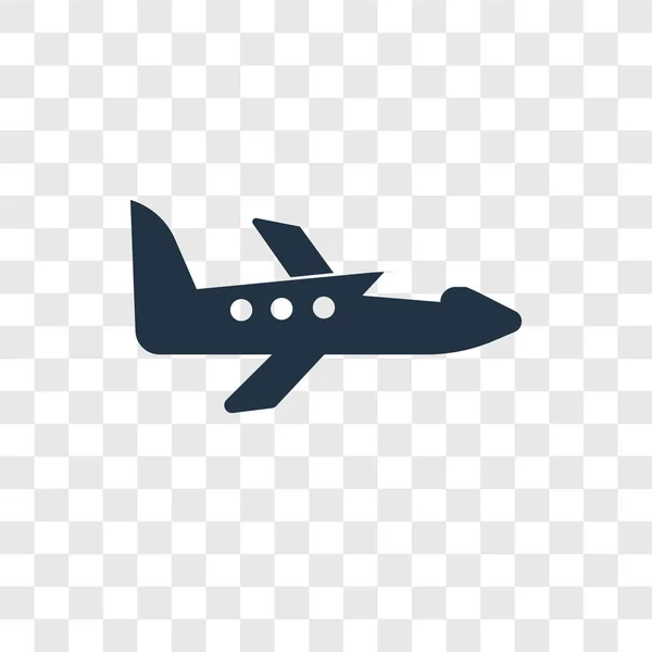 Jet Wektor Ikona Białym Tle Przezroczystym Tle Koncepcja Logo Jet — Wektor stockowy