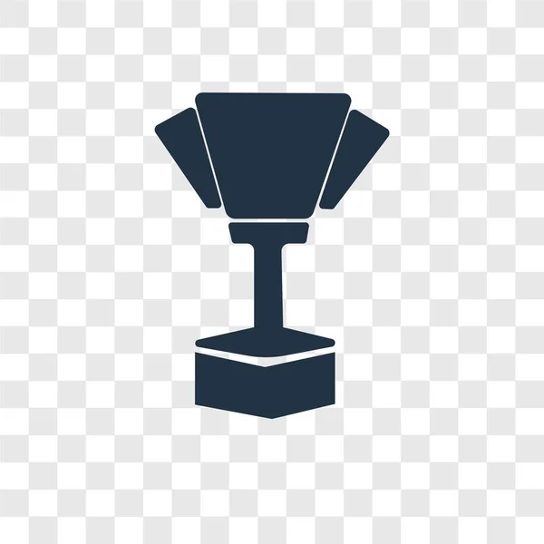 奖杯矢量图标隔离在透明的背景 奖杯透明度徽标概念 — 图库矢量图片
