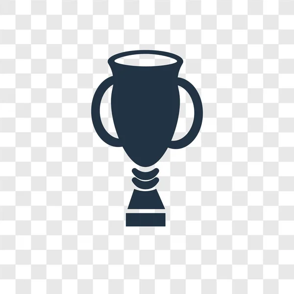 Trofee Vector Pictogram Geïsoleerd Transparante Achtergrond Trophy Transparantie Logo Concept — Stockvector