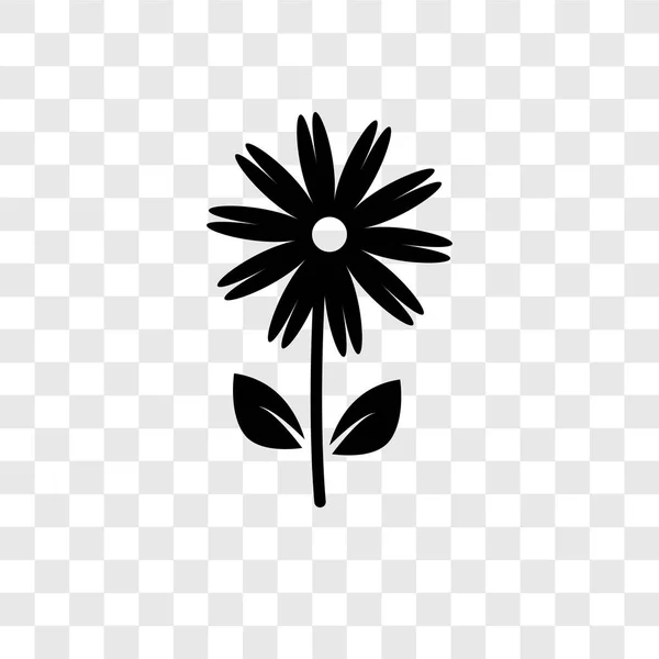 Квітковий Вектор Ізольовано Прозорому Фоні Концепція Логотипу Прозорості Квітів — стоковий вектор