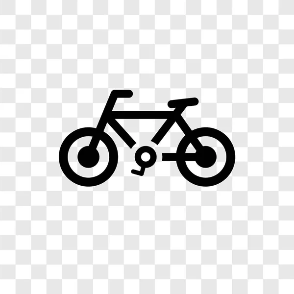 Bicicleta Icono Vector Aislado Sobre Fondo Transparente Concepto Logotipo Transparencia — Vector de stock