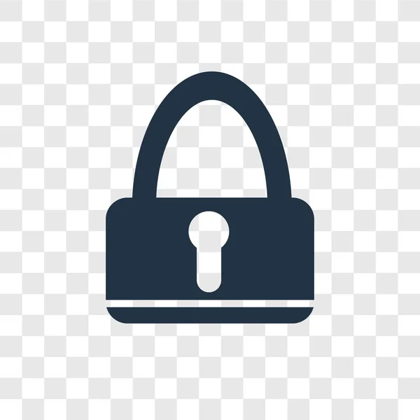 Lock Vector Icon Isoliert Auf Transparentem Hintergrund Lock Transparency Logo — Stockvektor